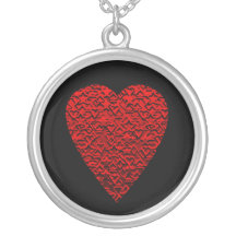 Bright Red Heart Picture. Custom Jewelry