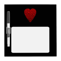 Bright Red Heart Picture. Dry-Erase Board