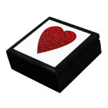 Bright Red Heart Picture. Gift Boxes