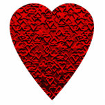 Bright Red Heart Picture. Photo Cutout