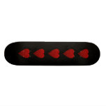 Bright Red Heart Picture. Skate Decks