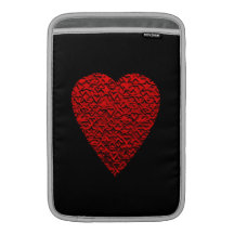 Bright Red Heart Picture. Sleeves For MacBook Air