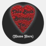 Bright Red Heart Picture. Sticker