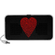 Bright Red Heart Picture. Travel Speakers
