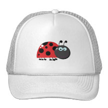Bright Red Lady Bug Hat