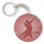 Bright Red Logo Key Chain