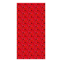 Bright Red Trendy Hibiscus Flowers Photo Greeting Card