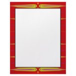 bright red yellow letterhead design