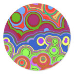 bright retro hippie rings