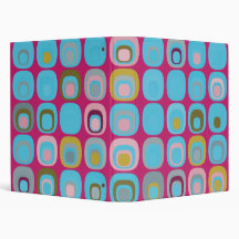 Bright Round Squares 3 Ring Binders