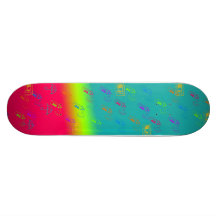 Bright Sketched Board Skate Decks