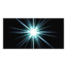 Bright Solar Flare Burst Personalized Photo Card