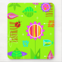 Bright Springy Pattern Mouse Pads