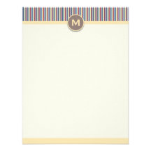 Bright Stripes Vertical Note Card Custom Invitations