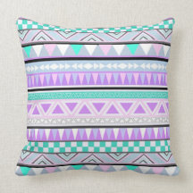 Bright Summer Aztec Andes Pattern Cushion Throw Pillow