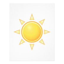 Bright Sun Personalized Letterhead