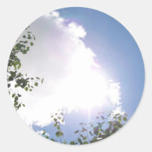 Bright Sun with Clouds Stickers