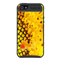 BRIGHT SUNFLOWER SEED BURSTS & GOLDFISH ARA COVER FOR iPhone 5