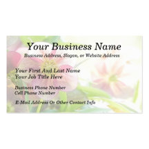 Bright Sunshine On Hellebore Flowers Business Cards