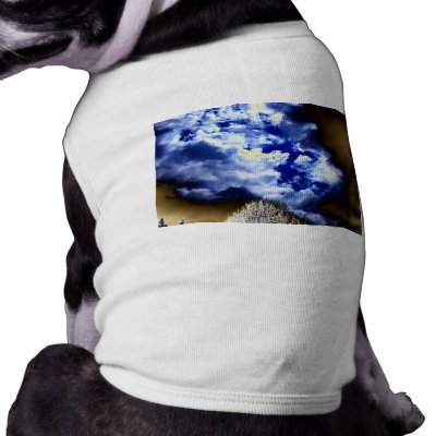 Bright Surreal Storm Front by KLM Dog Tshirt by Kenny42077