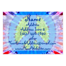 Bright Tie Dyed Peace Sign Business Cards
