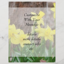 Bright Yellow Daffodils Flyer