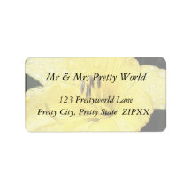 Bright Yellow Daylily Address Label