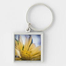 Bright Yellow Flower Key Chains