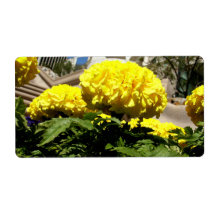 Bright Yellow Flowers Shipping Labels
