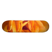 Bright yellow orange rose skateboard decks