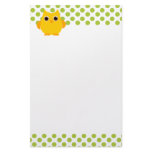 Bright Yellow Owl stationery