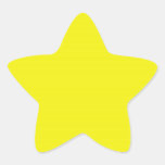 Bright Yellow Star Sticker