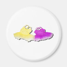 BrightColorfulTutus030111 Refrigerator Magnet