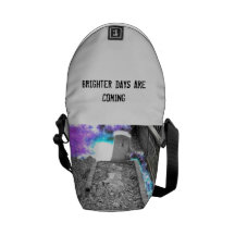 brighter days are coming courier bag
