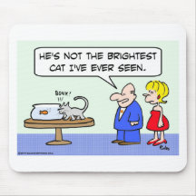 brightest cat bump goldfish bowl mousepad