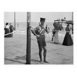 Brighton Beach Lifeguard, early 1900s Postcard