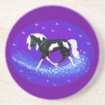 Brillez le caboteur de cheval de peinture dessous de verre