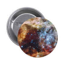Brilliant Rainbow Nebula 30 Doradus Button