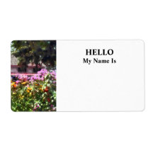Brilliant Summer Garden Custom Shipping Label