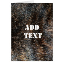 Brindle Fur Texture Camouflage Card