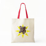 Brindle Greyhound Sunshine Dog Lover Tote Bag