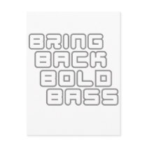 Bring back bold bass post cards