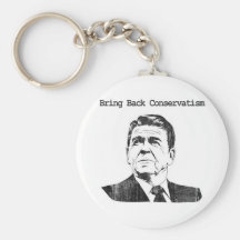 Bring Back Conservatism Ronald Reagan Keychain