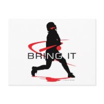 Bring it Red Batter Softball Postcards