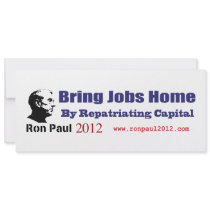 Bring Jobs Home by Repatriating Capital Ron Paul Announcement
