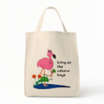 Bring on the cabana boys flamingo tote/beach bag