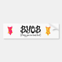 Bring Your Own Beach Towel Bumper Stickers