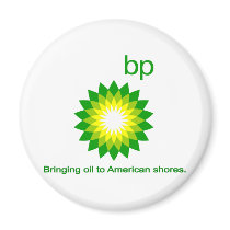 Bringing Oil To American Shores Refrigerator Magnet