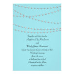 Brins des perles sur le faire-part de mariage de t