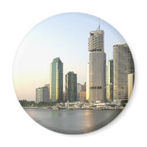 Brisbane city skyline magnets